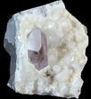 Beautiful, Smoky Amethyst Crystal with Calcite - Namibia #46019-2